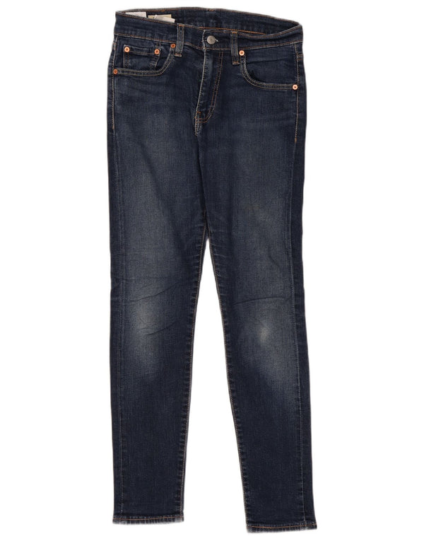 Мужские зауженные джинсы скинни Levi's W30 L30 синие, хлопок