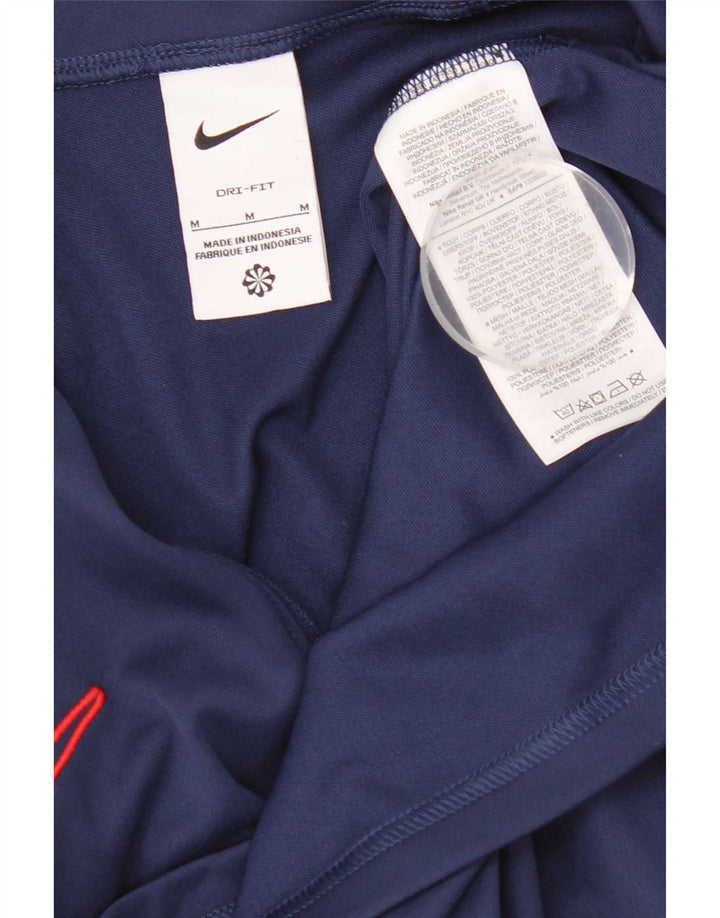 Мужской пуловер-спортивный костюм Nike Dri Fit, средний темно-синий с цветными блоками