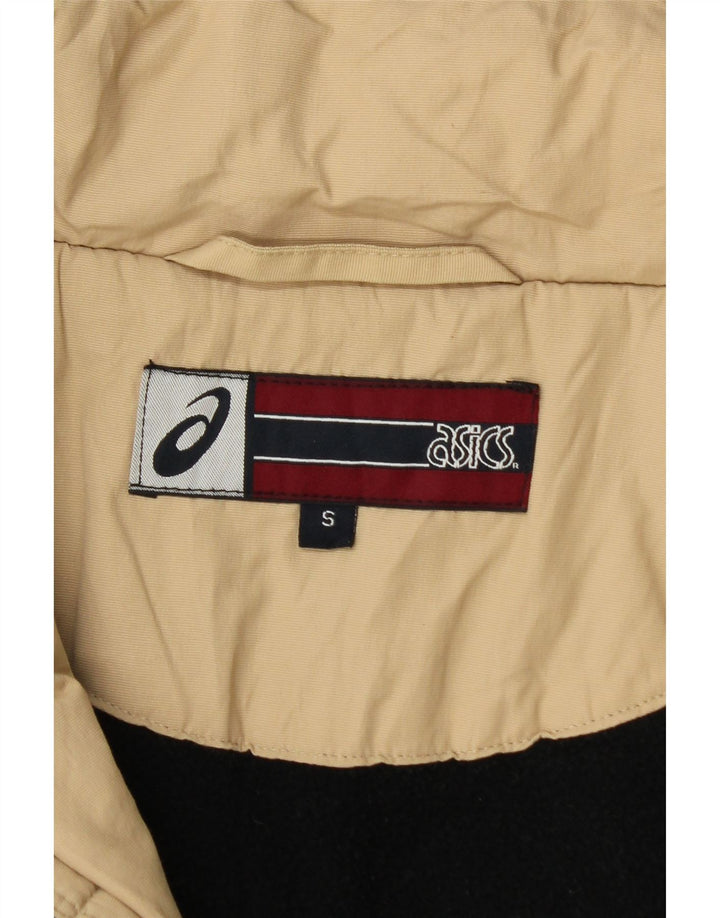Мужская ветровка ASICS с капюшоном UK 36, маленькая, бежевый, полиамид