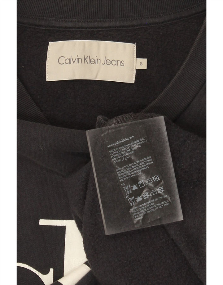 CALVIN KLEIN JEANS Мужской свитшот с рисунком, маленький черный