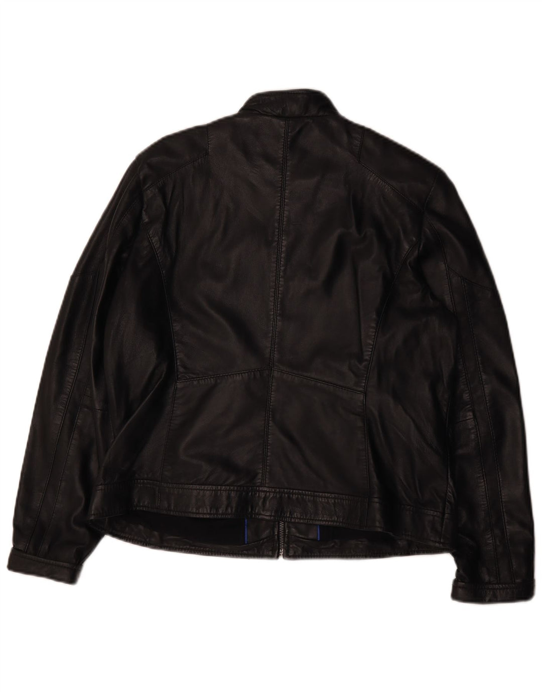 Винтажная женская кожаная куртка IT 44 Medium Black Leather