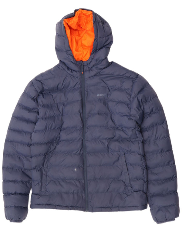 Мужская стеганая куртка с капюшоном Mountain Warehouse UK 42 XL Темно-синий нейлон