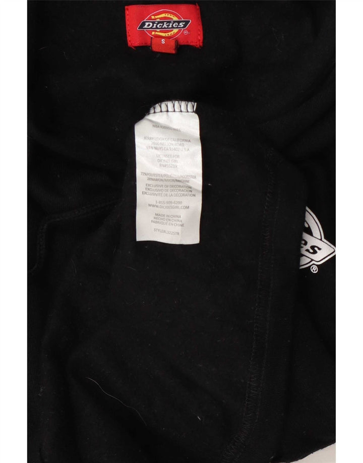 Женский укороченный джемпер с капюшоном Dickies, размер UK 10, маленький, черный, полиэстер