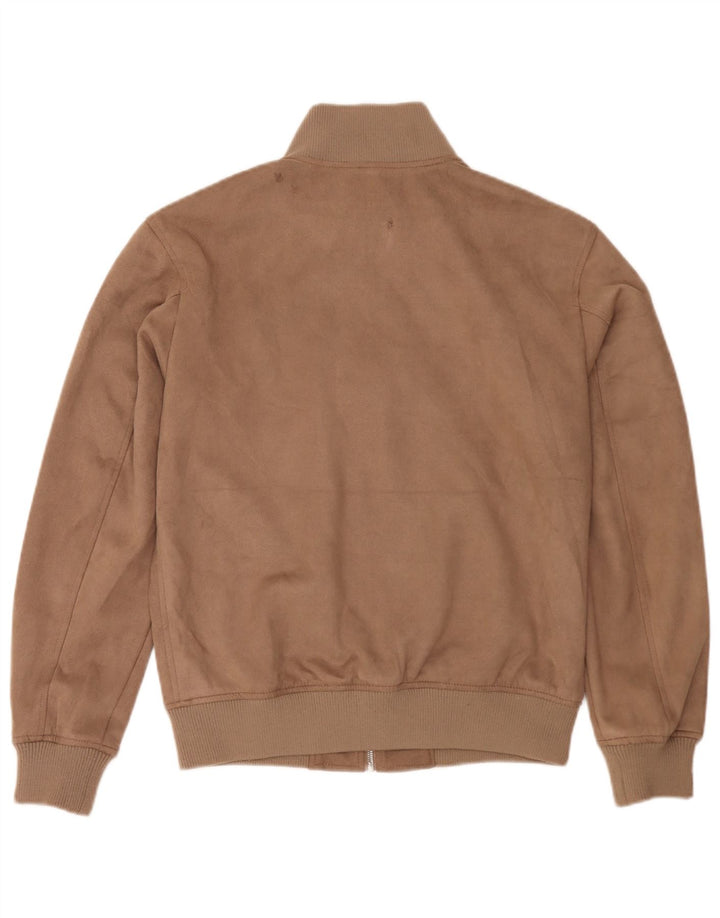 Мужская куртка-бомбер Zara UK 38, средний коричневый