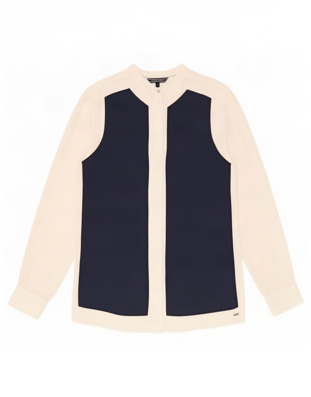 Женская блузка-рубашка Tommy Hilfiger US 6, средний белый цветной блок