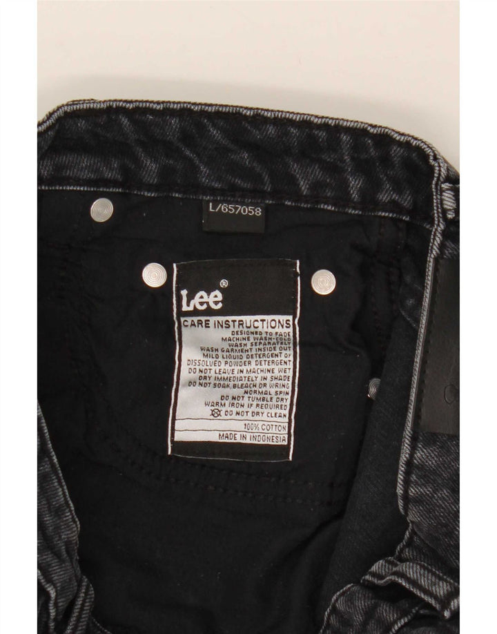 Женские зауженные джинсы Lee, большие размеры, W28 L27, черный хлопок