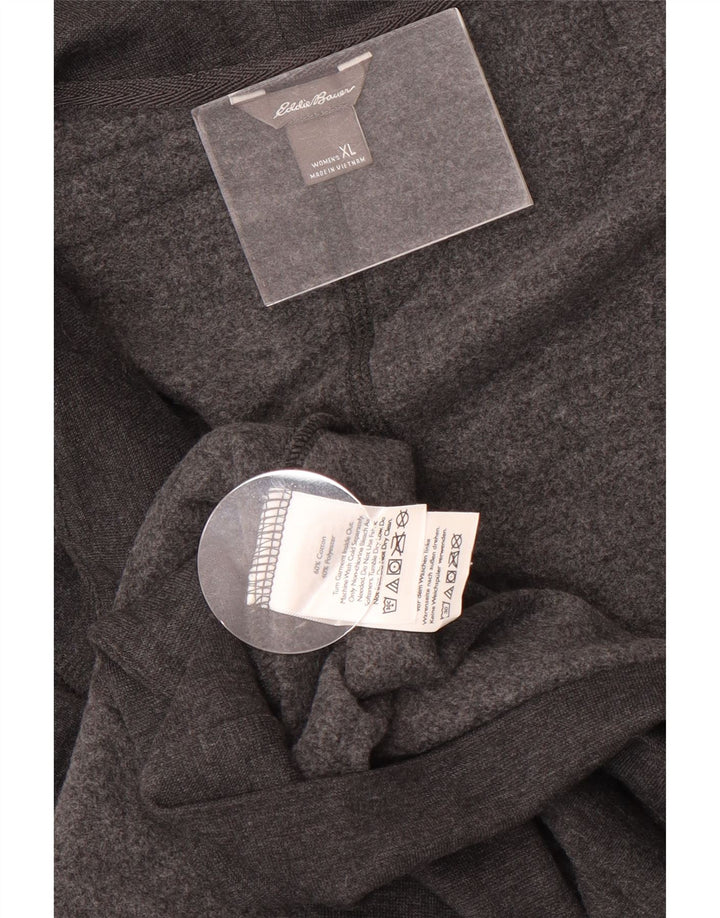 Женский удлиненный открытый кардиган оверсайз Eddie Bauer UK 18 XL, серый