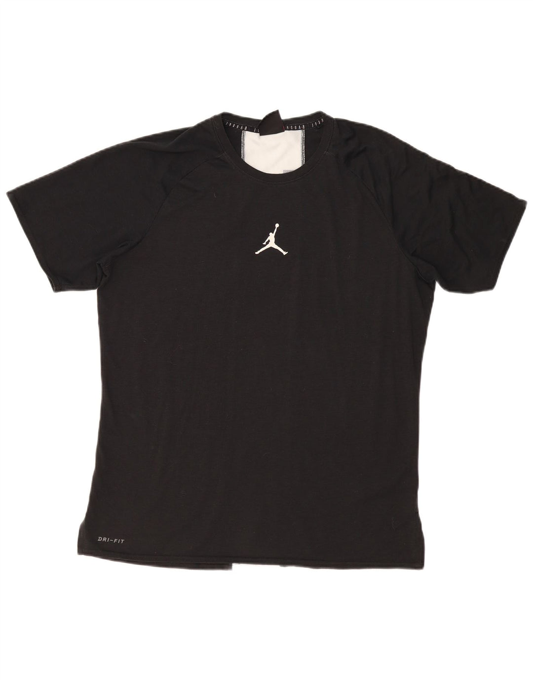 Мужская футболка Jordan Dri Fit с графическим рисунком, большой черный полиэстер с цветными блоками