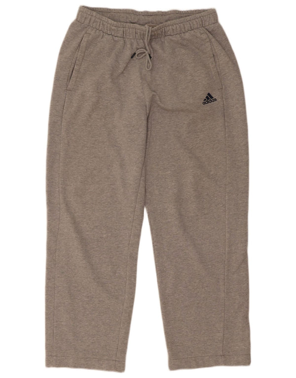 Мужские спортивные брюки Adidas Climalite из хлопка среднего серого цвета