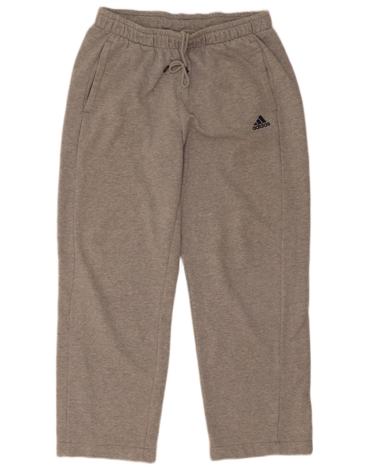 Мужские спортивные брюки Adidas Climalite из хлопка среднего серого цвета