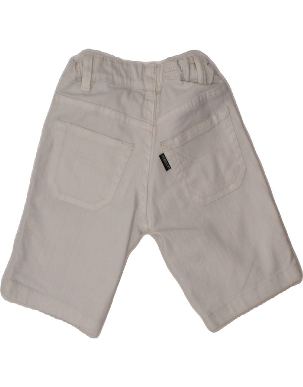 JECKERSON Boys Denim Shorts 2-3 Years W18  White Colourblock Cotton USA