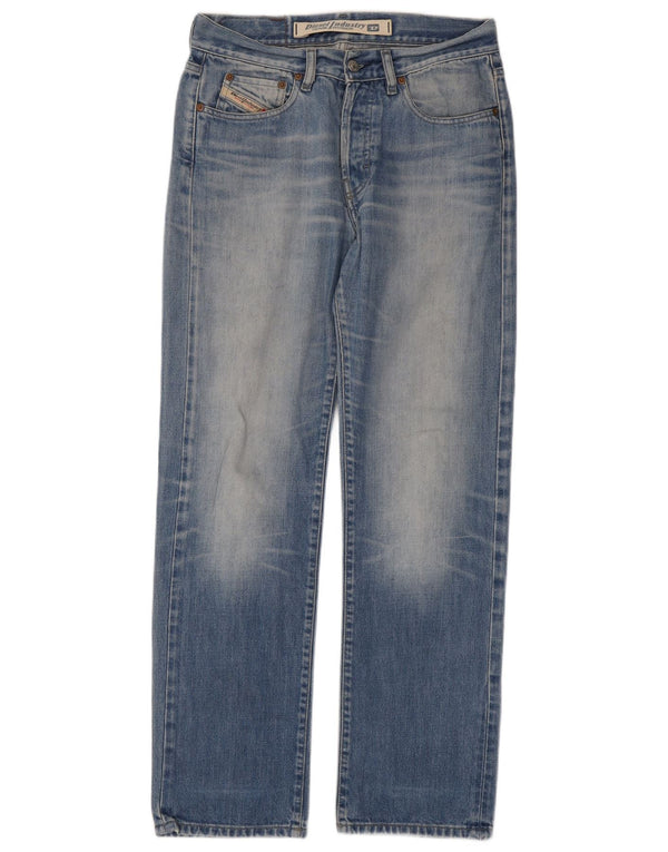 Мужские прямые джинсы Diesel W29 L30 синие, хлопок