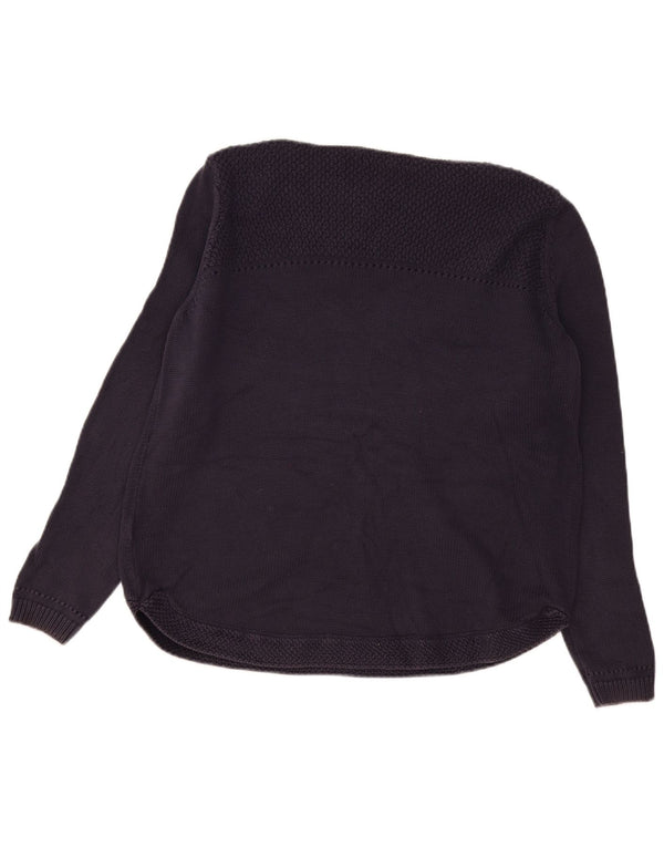 Женский джемпер с вырезом «лодочка» Marks & Spencer, Великобритания, 18 XL, темно-синий, хлопковый