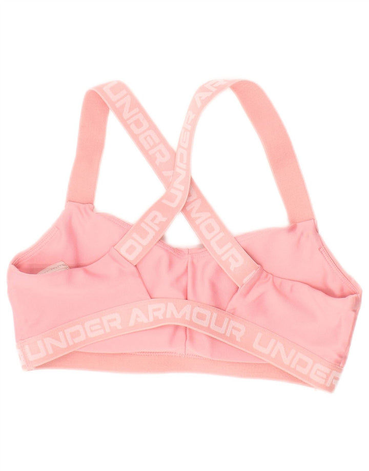 Женский топ с графическим рисунком Under Armour, маленький/средний, розовый, с цветными блоками, спортивный
