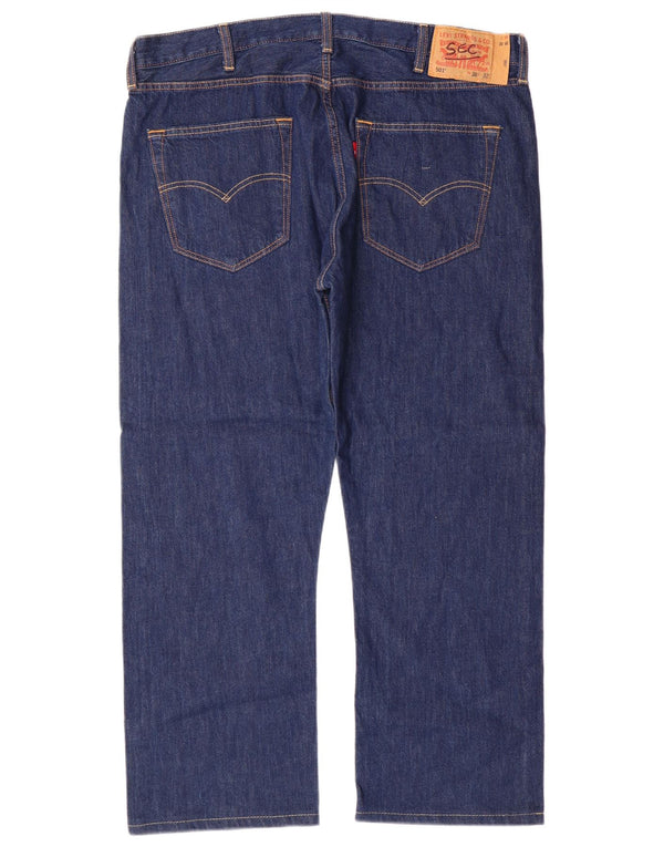 Мужские прямые джинсы LEVI'S 501 W38 L27 синие, хлопок