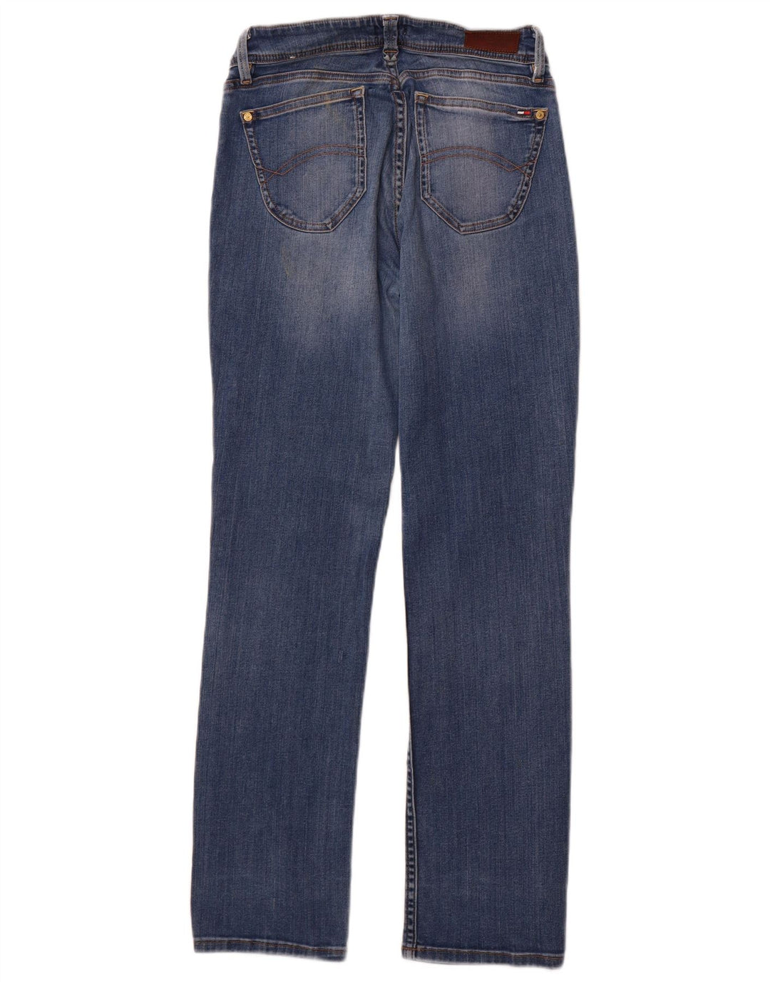 TOMMY HILFIGER Womens Straight Jeans W28 L30 Blue