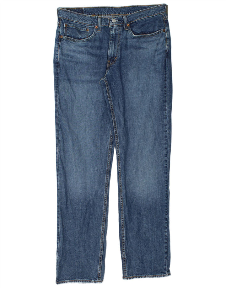 Мужские прямые джинсы Levi's 514 W34 L32 синие, хлопок