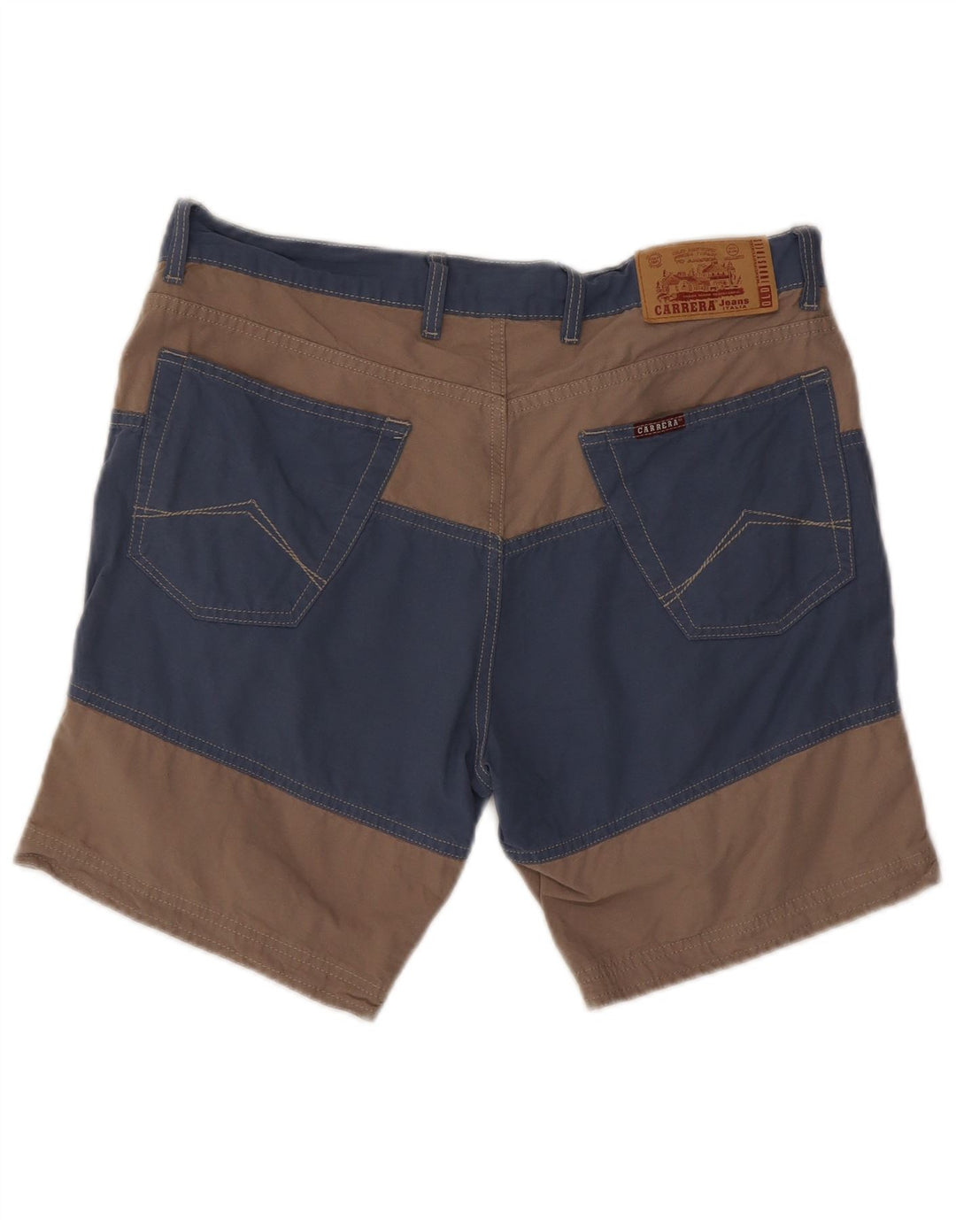 CARRERA Mens Casual Shorts W36 Large  Beige Colourblock