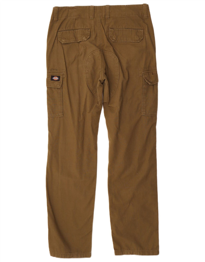 Мужские прямые брюки-карго Dickies W32 L31 цвета хаки в клетку из полиэстера