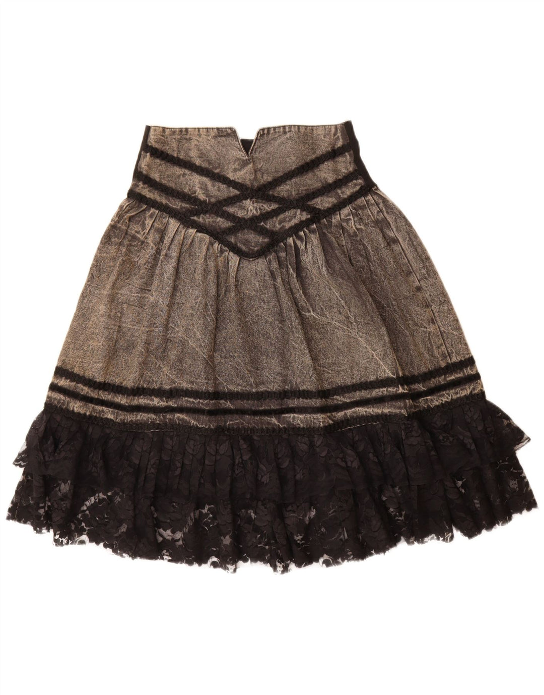 ВИНТАЖНАЯ Женская джинсовая юбка W28 Средне-серая