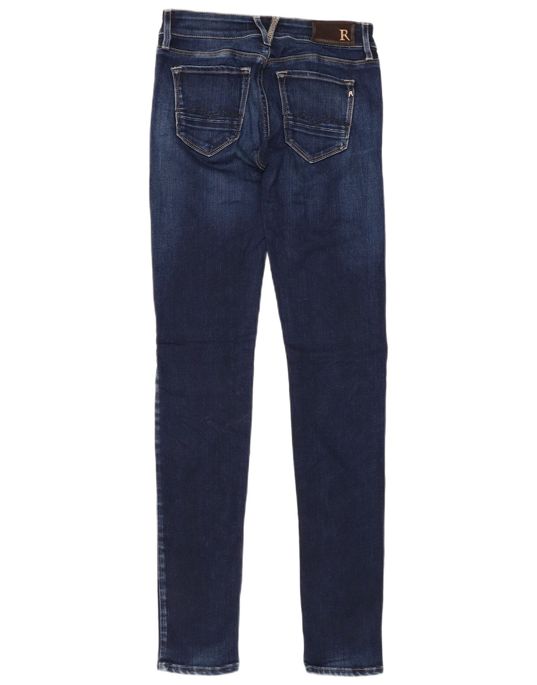 Женские джинсы скинни REPLAY розового цвета W24 L32 Темно-синие из вискозы