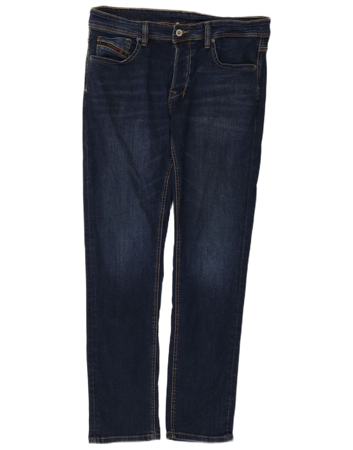 Женские узкие джинсы Diesel W36 L31, синие, хлопок