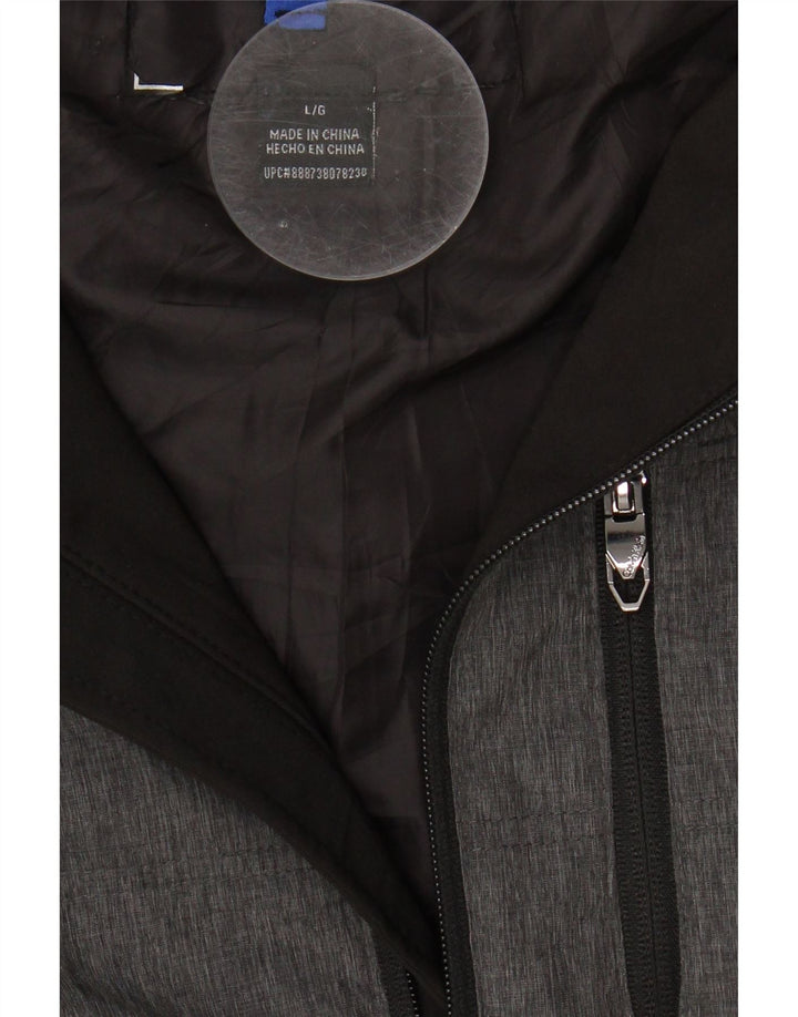 CALVIN KLEIN Mens Windbreaker Jacket UK 40 Large Grey Colourblock Nylon Vintage Calvin Klein and Second-Hand Calvin Klein from Messina Hembry 