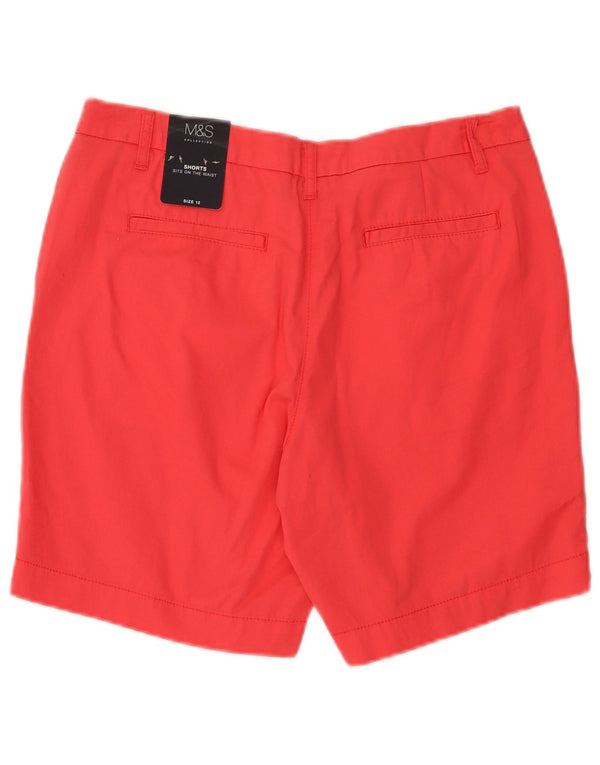 Женские шорты чинос Marks & Spencer UK 12 Medium W32 Розовый хлопок