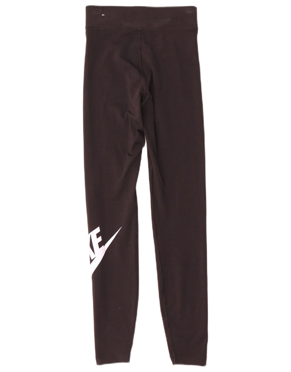 Женские леггинсы с рисунком Nike UK 6 XS, черные
