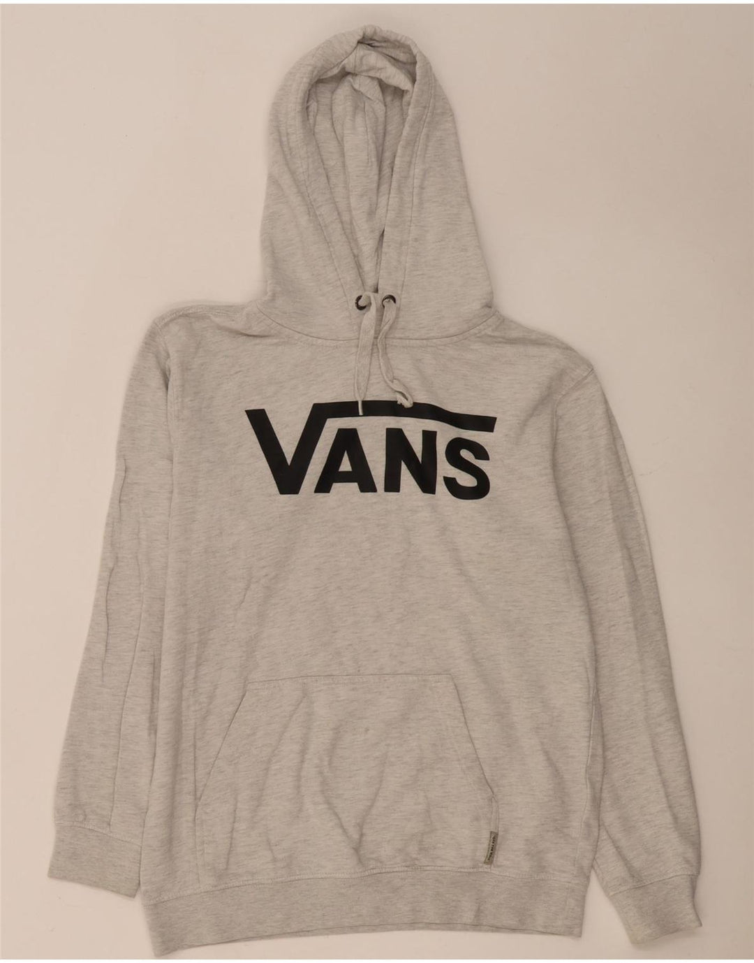 Мужской джемпер с капюшоном Vans, маленький серый, хлопковый в крапинку