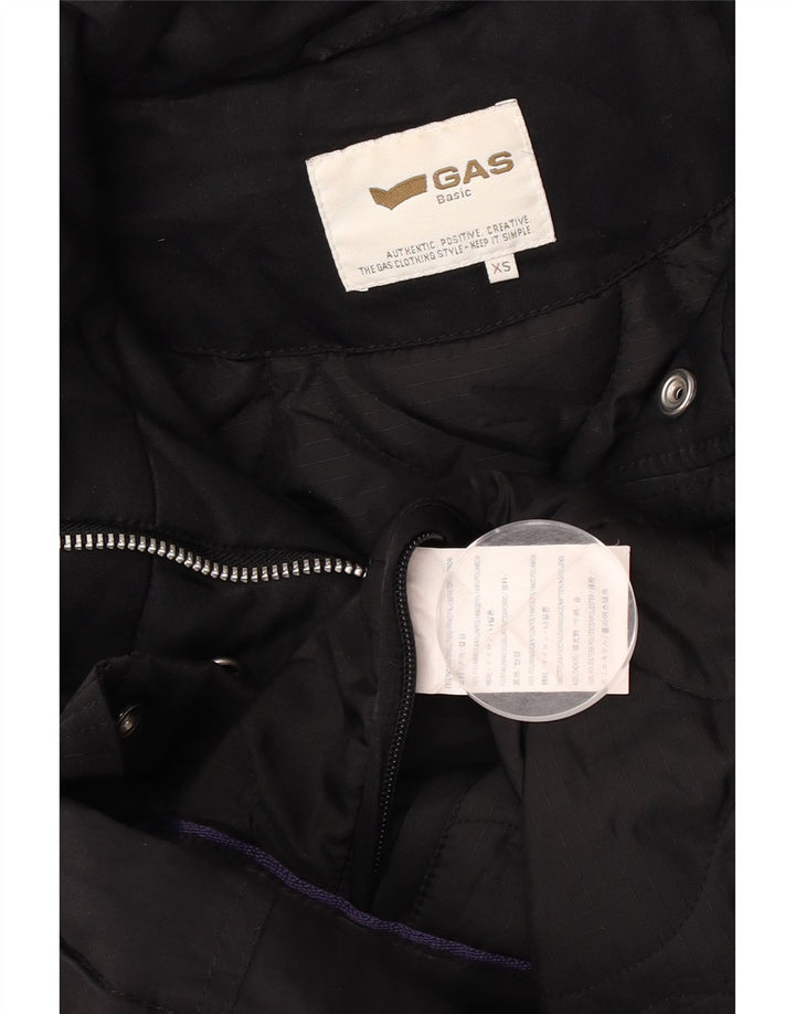 Женская куртка-бомбер Gas с капюшоном UK 6 XS, черный полиамид