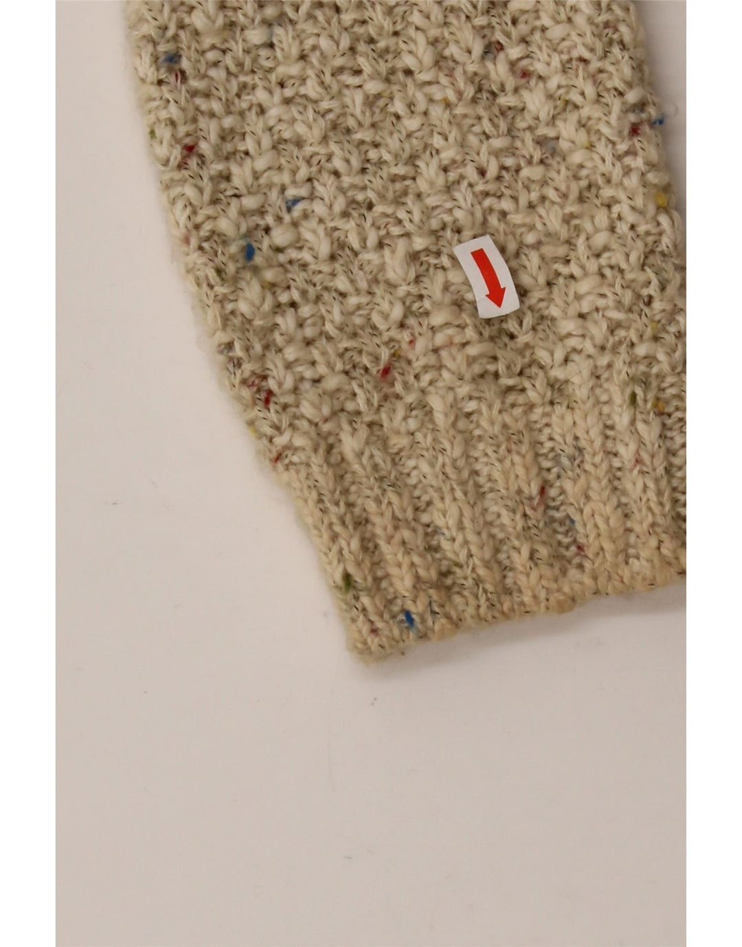 Женский кардиган с капюшоном PER UNA, Великобритания 12, средний бежевый хлопок с крапинками