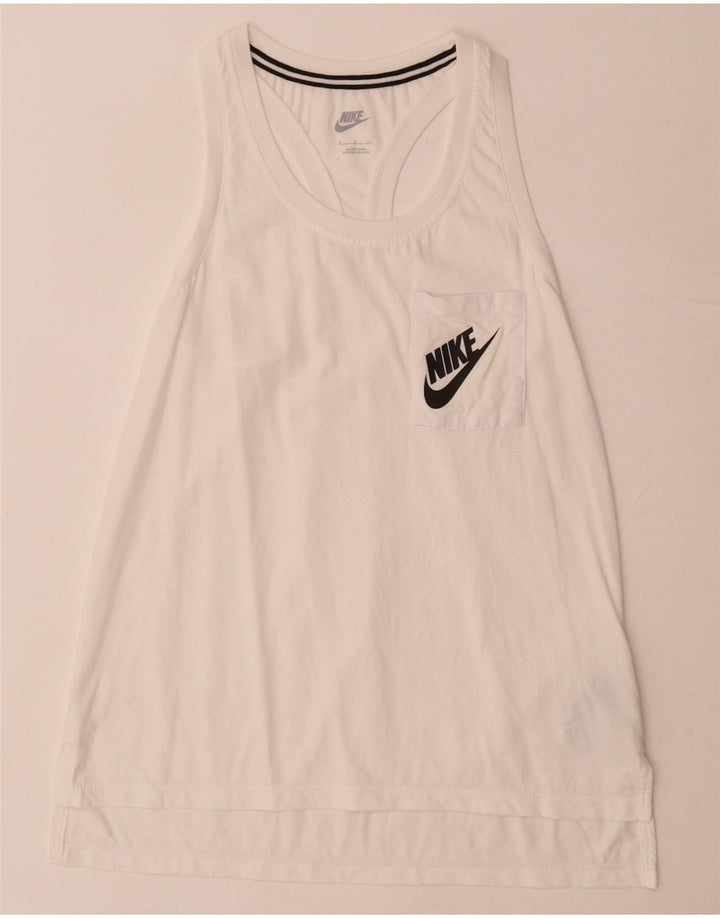 Женский жилет с графическим рисунком Nike UK 10, маленький белый модал