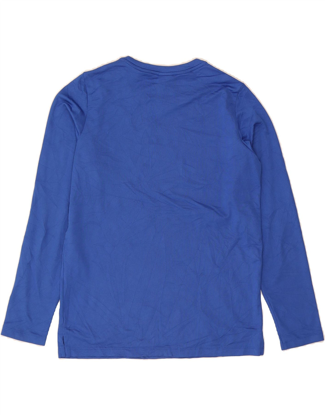 NIKE Womens Dri Fit Graphic Top Long Sleeve UK 18 XL Blue Polyester Vintage Nike and Second-Hand Nike from Messina Hembry 