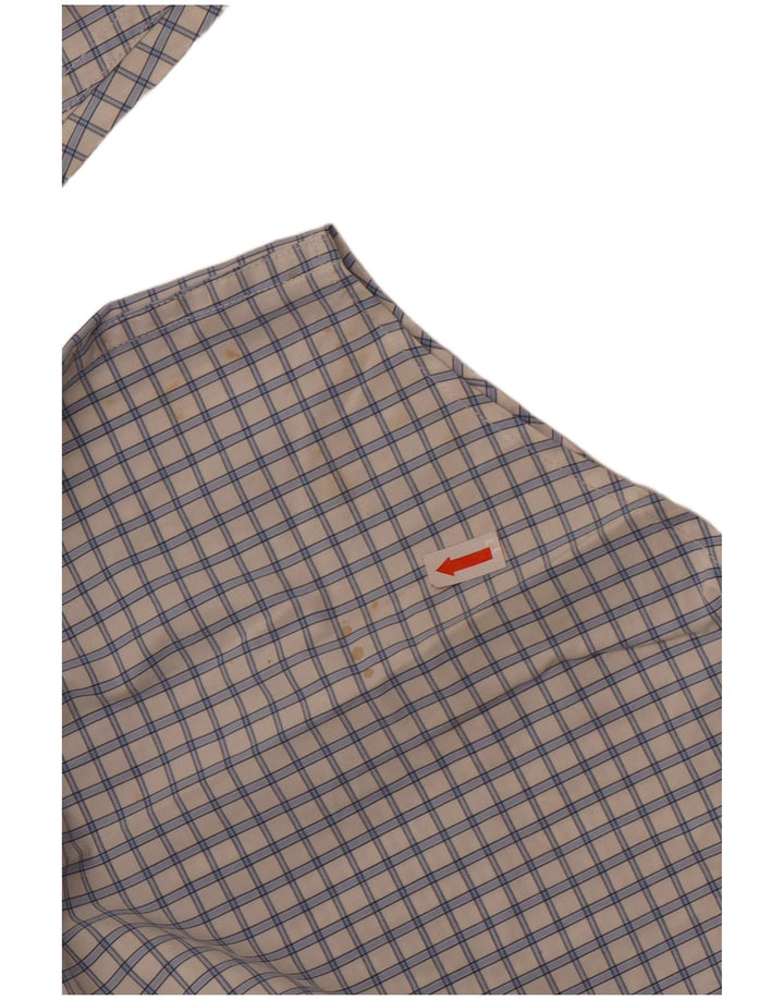 Мужская рубашка Eddie Bauer XL в белую клетку, хлопок