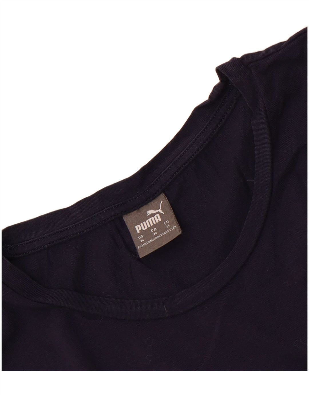 Женская футболка с рисунком Puma Top UK 12 Medium Navy Blue