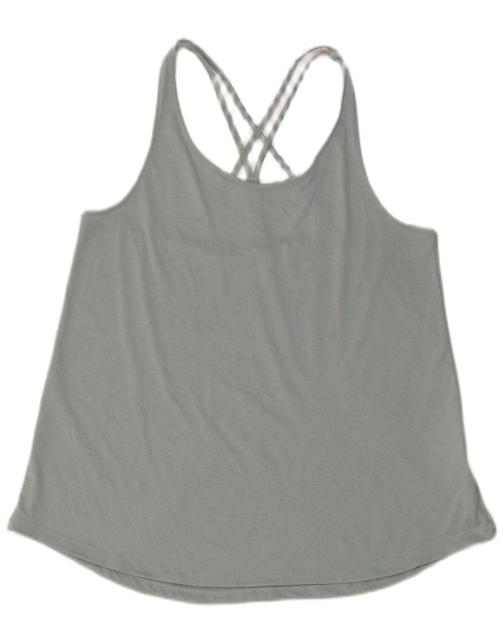 Женский жилет Adidas Aeroready Top UK 14, большой серый полиэстер