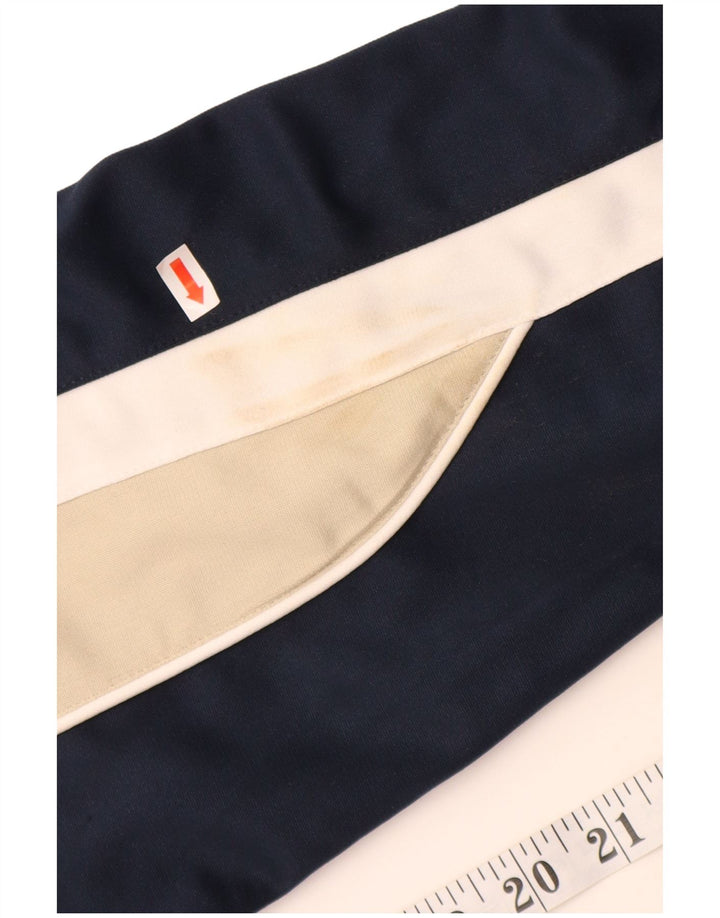 Мужской спортивный костюм REEBOK, верхняя куртка, средний темно-синий, полиэстер с цветными блоками