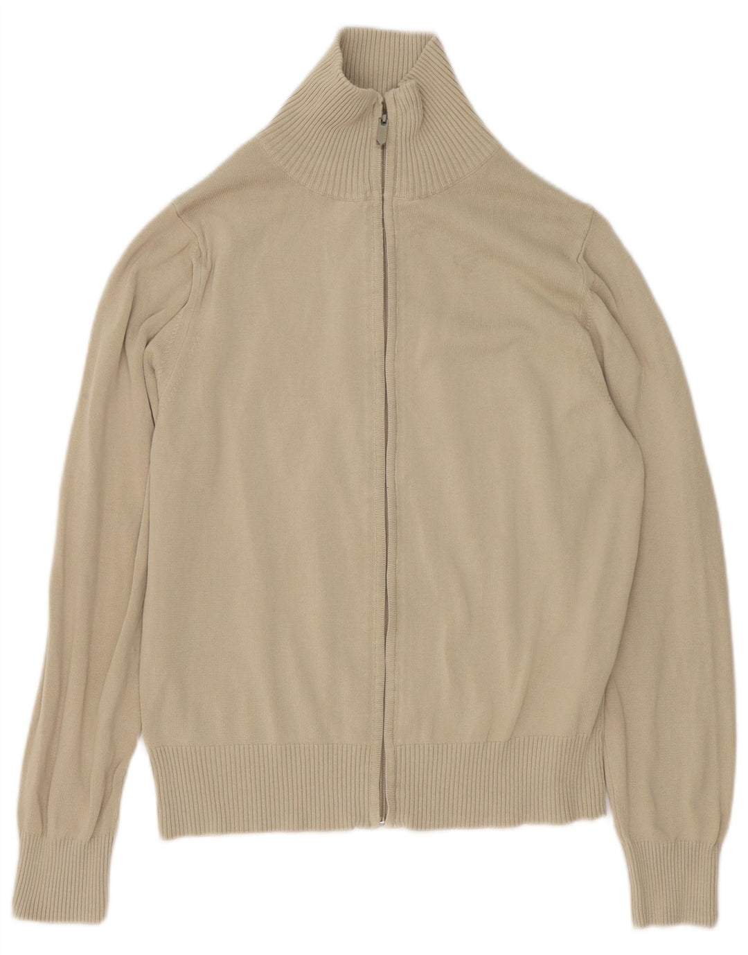 Мужской кардиган ZARA, хлопковый свитер среднего бежевого цвета