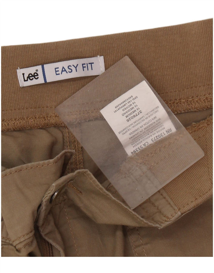 Женские повседневные шорты LEE Easy Fit, США 16, 2XL, W36, коричневые, хлопок