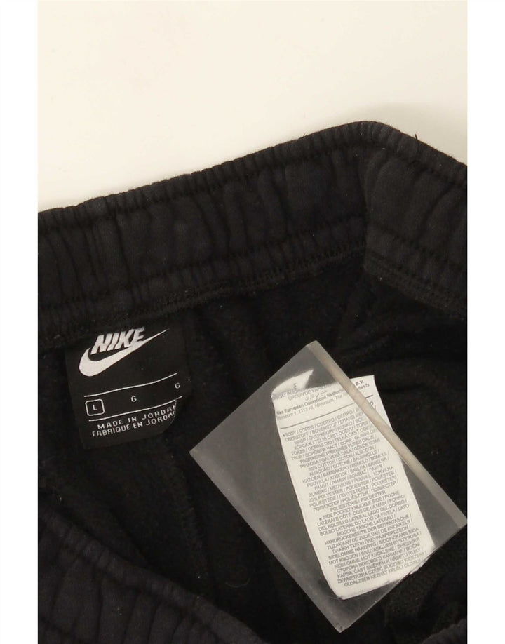 Мужские спортивные брюки Nike, большие черные хлопковые брюки для бега