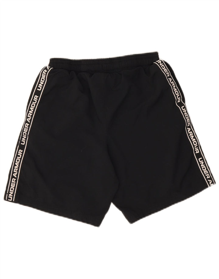 Спортивные шорты с рисунком Under Armour для мальчиков 7–8 лет, черные
