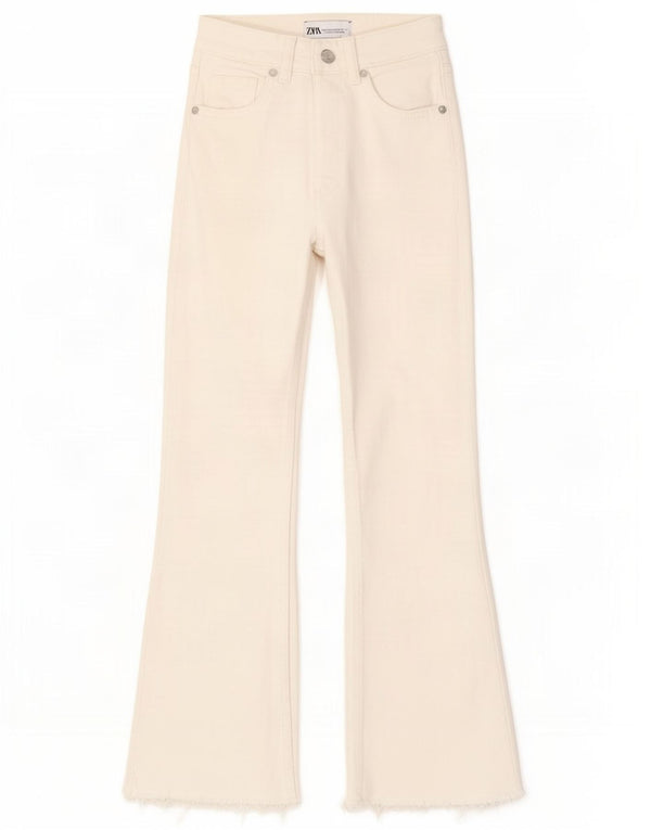 Женские широкие джинсы Zara EU 32 2XS W22 L25 Off White