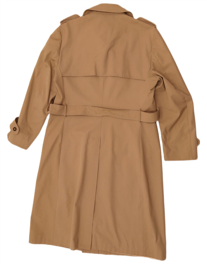 Винтажный мужской тренч UK 38, средний бежевый полиэстер