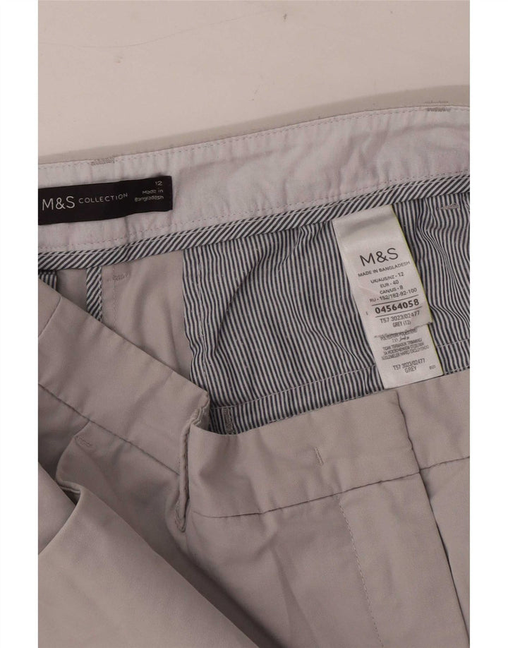 Женские шорты чинос Marks & Spencer UK 12 Medium W30 Серые хлопковые