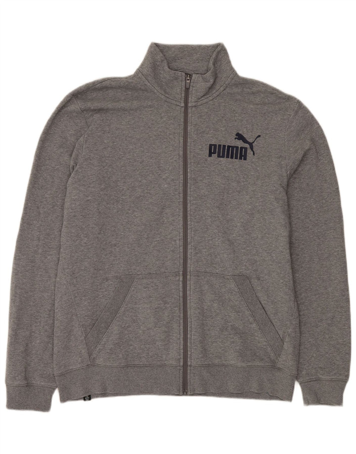 Мужской спортивный костюм Puma с графическим рисунком, верхняя куртка XL, серый хлопок