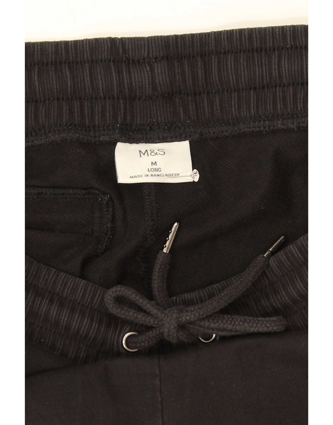 Мужские спортивные брюки Marks & Spencer, хлопковые, среднего размера, черные