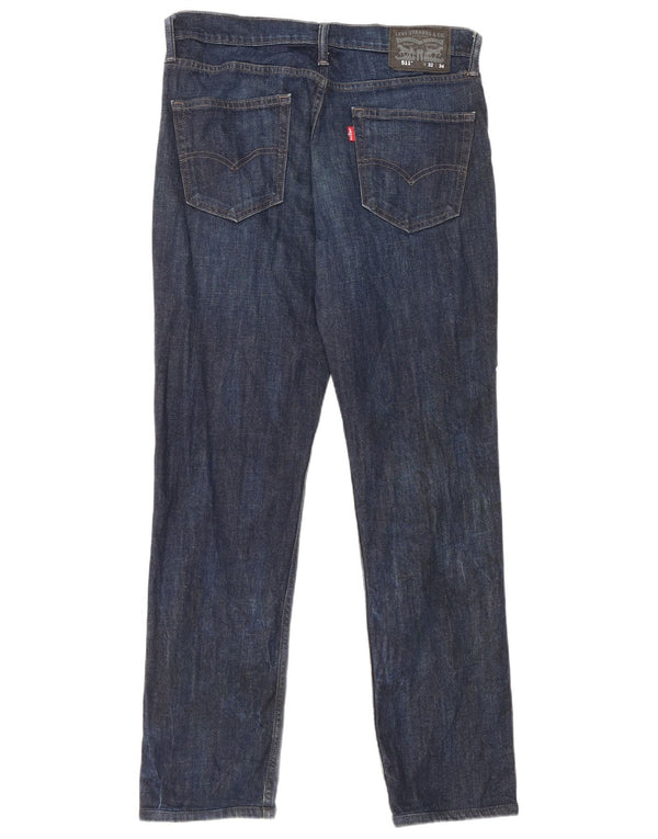 Мужские джинсы Levi's 511 Slim W32 L30 синие, хлопок