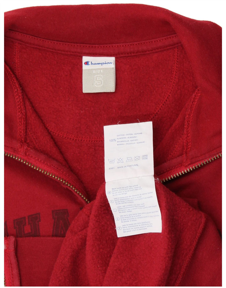 Женский укороченный спортивный костюм с графическим рисунком CHAMPION, верхняя куртка UK 10, маленький бордовый цвет