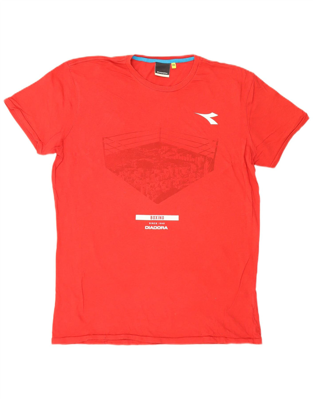 Мужская футболка с рисунком Diadora 2XL красная
